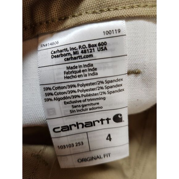 Carhartt Canvas Work Shorts | Women's size 4 | Original Fit - Picture 3 of 7